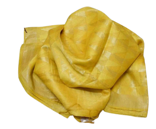 Organza Linen Cutwork Saree M J HANDLOOMS