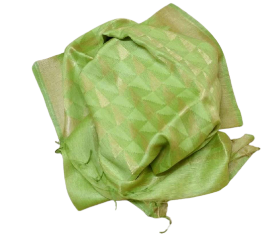 Organza Linen Cutwork Saree M J HANDLOOMS