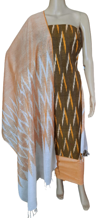 Ikkat Cotton Suit M J HANDLOOMS