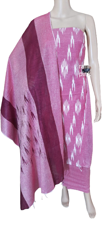 Ikkat Cotton Suit M J HANDLOOMS