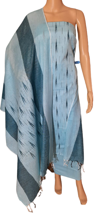 Ikkat Cotton Suit M J HANDLOOMS