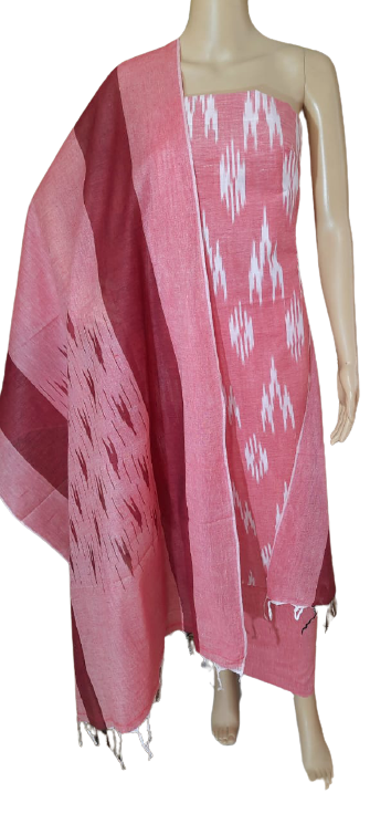 Ikkat Cotton Suit M J HANDLOOM