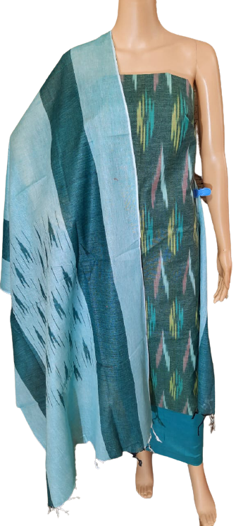 Ikkat Cotton Suit M J HANDLOOMS