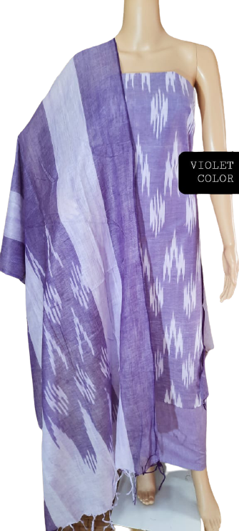 Ikkat Cotton Suit M J HANDLOOMS