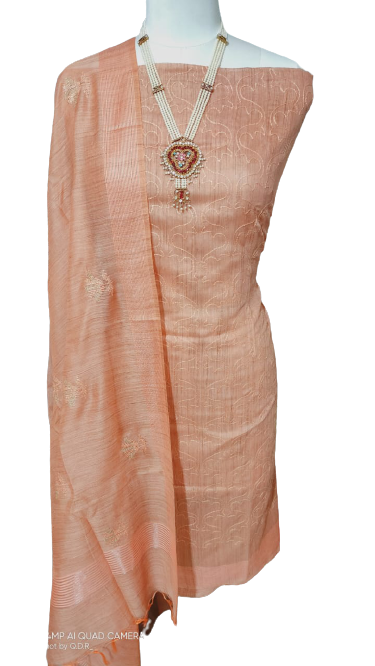 Soft Silk Embroidery Suit M J HANDLOOM