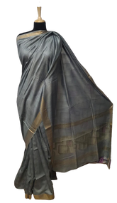 Tussar Munga Silk Saree HIND SILK