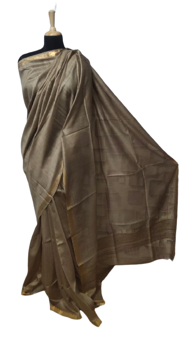 Tussar Munga Silk Saree HIND SILK