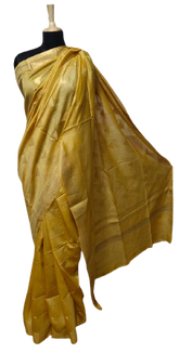 Tussar Munga Silk Zari Butta Saree HIND SILK