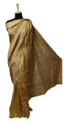 Tussar Munga Silk Zari Butta Saree HIND SILK