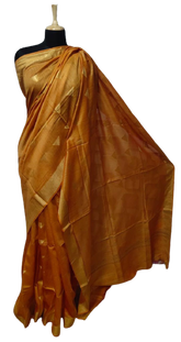 Tussar Munga Silk Zari Butta Saree HIND SILK
