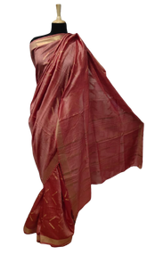 Tussar Munga Silk Zari Butta Saree HIND SILK