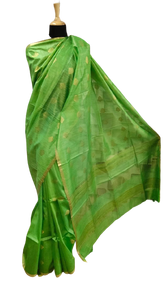Tussar Munga Silk Zari Butta Saree HIND SILK