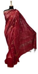 Tussar Munga Silk Zari Butta Saree HIND SILK