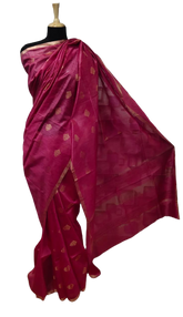 Tussar Munga Silk Zari Butta Saree HIND SILK