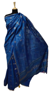 Tussar Munga Silk Zari Butta Saree HIND SILK