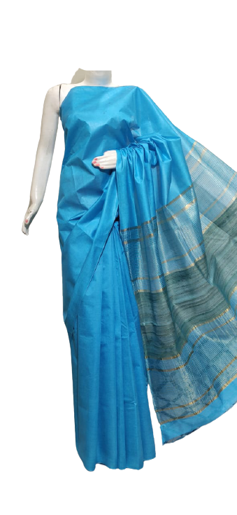 Mulberry Ghicha Silk Saree M J HANDLOOM