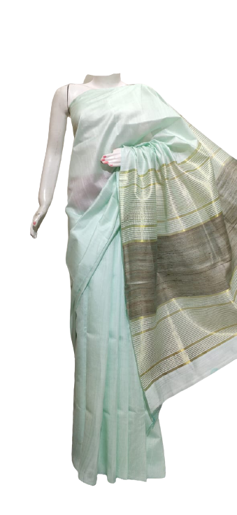 Mulberry Ghicha Silk Saree M J HANDLOOM