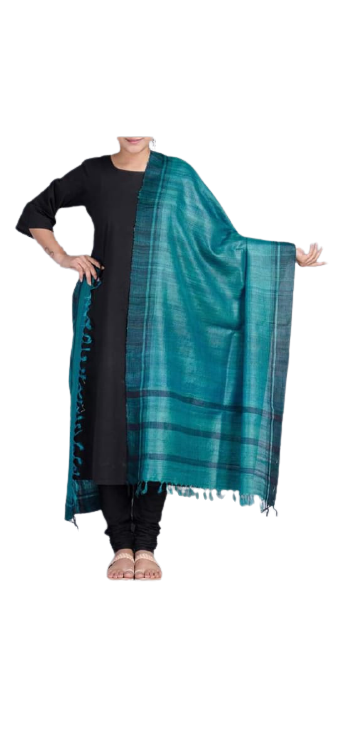 Tussar Ghicha Silk Dupatta SADAF