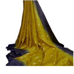 Pure Linen Embroidery Saree SILK ZONE