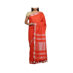 Khadi Linen Saree M J HANDLOOM