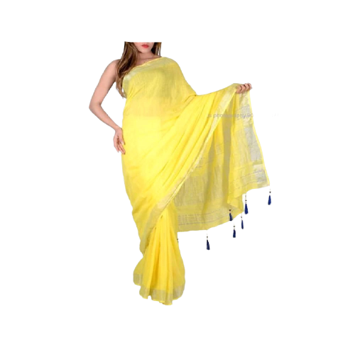 Khadi Linen Saree M J HANDLOOM