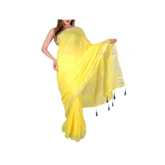 Khadi Linen Saree M J HANDLOOM