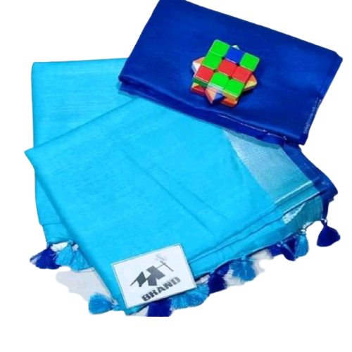 Khadi Linen Saree M J HANDLOOM