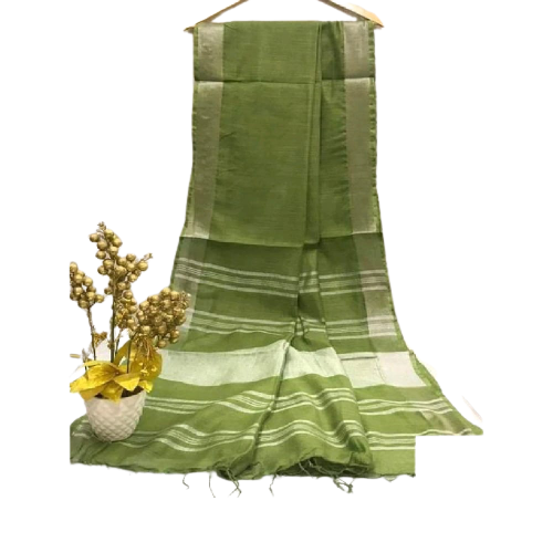 Khadi Linen Saree M J HANDLOOM