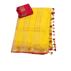 Khadi Linen Saree M J HANDLOOMS