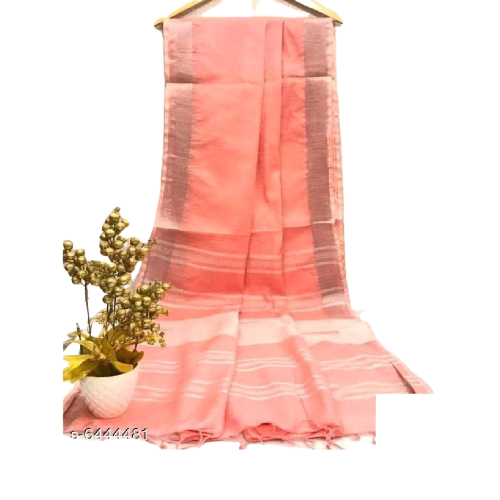 Khadi Linen Saree M J HANDLOOM