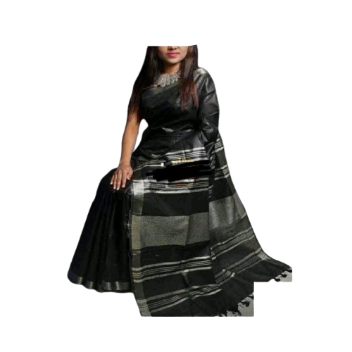 Khadi Linen Saree M J HANDLOOM