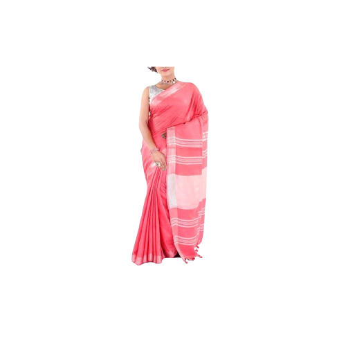 Khadi Linen Saree M J HANDLOOM