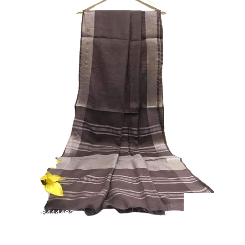 Khadi Linen Saree M J HANDLOOM