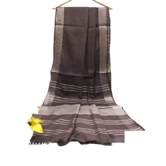 Khadi Linen Saree M J HANDLOOM