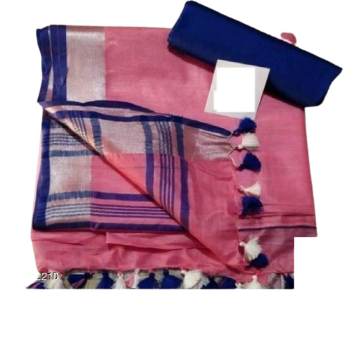 Khadi Linen Saree M J HANDLOOM