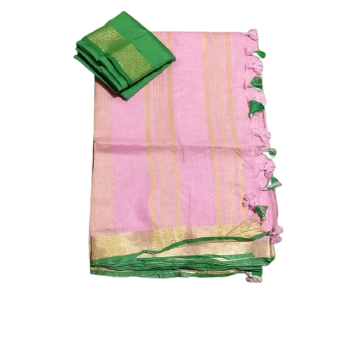 Khadi Linen Saree M J HANDLOOM