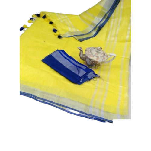 Khadi Linen Saree M J HANDLOOM