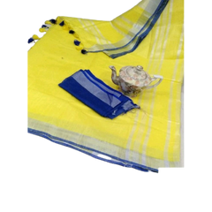 Khadi Linen Saree M J HANDLOOM