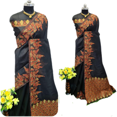 Handloom Raw Silk Weaving Saree M J HANDLOOM