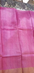 Pure Tussar Silk print saree