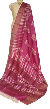 Pure Tussar Silk print saree