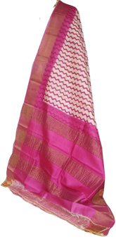 Pure Tussar Silk print saree