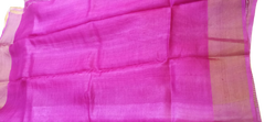 Pure Tussar Silk print saree