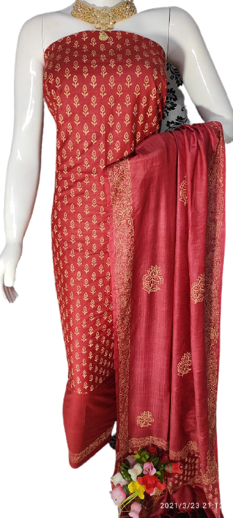 Soft Silk Suit M J HANDLOOM
