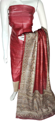 Tussar Madhubani Print Suit SILK ZONE