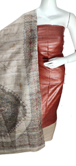 Tussar Madhubani Print Suit SILK ZONE