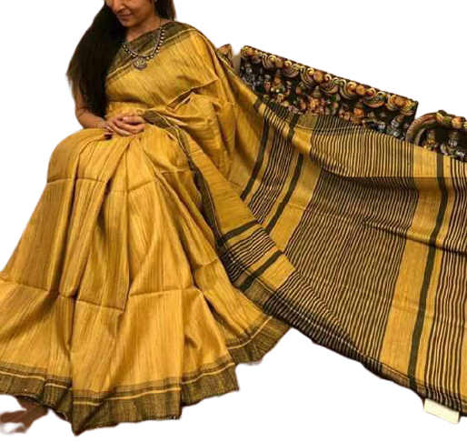 Pure Tussar Ghicha Silk Saree SILK ZONE