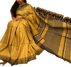 Pure Tussar Ghicha Silk Saree SILK ZONE