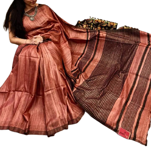 Pure Tussar Ghicha Silk Saree SILK ZONE