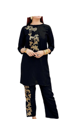 PREMIUM RAYON EMBROIDERY KURTI with PALAZZO SHREE